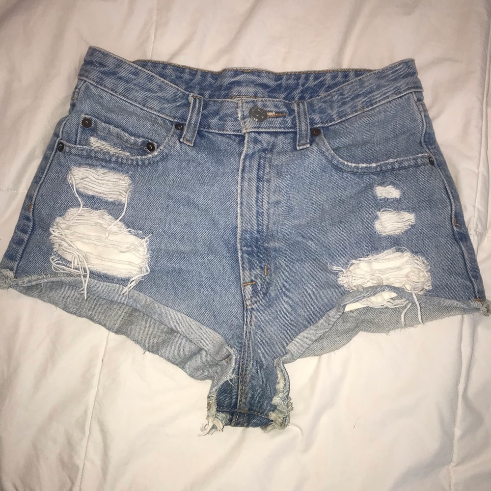 BDG cheeky super high rise jean shorts